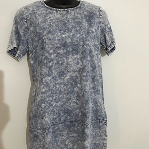 Acid Wash Shift Dress